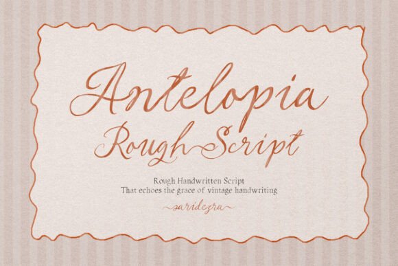 Antelopia: A Vintage Script for Authentic Brand Identity
