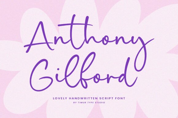 Anthony Gilford: The Elegant Handwritten Font for Crafters and Sellers