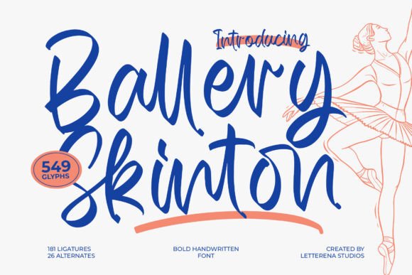 Ballery Skinton: A Bold Handwritten Font for Authentic Brand Identity