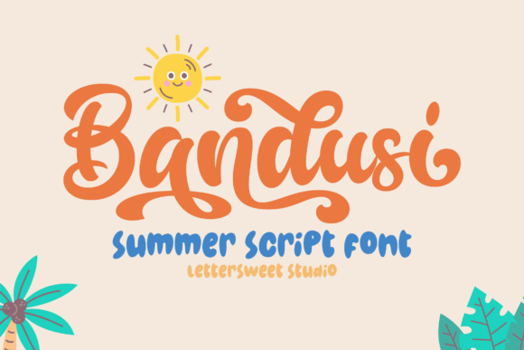 Bandusi Typeface: A Playful Script for Handmade Product Design