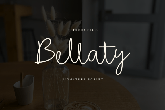 Bellaty Script Font: Elegant Typography for Handmade Crafts and Labels