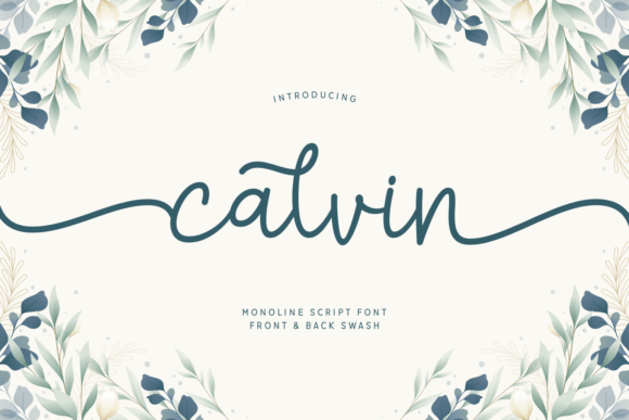 Calvin: A Modern Script Font for Elegant Editorial Design