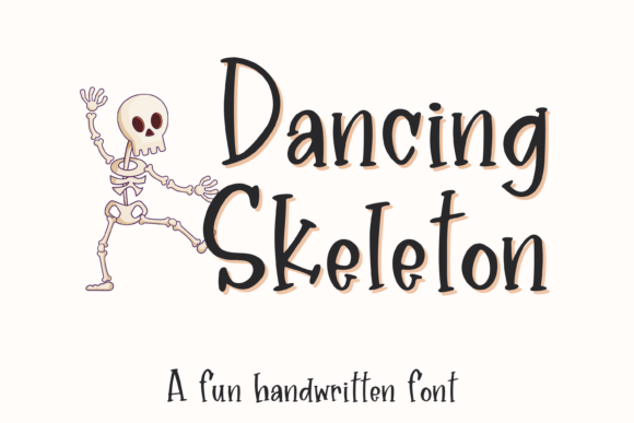 Dancing Skeleton: A Wicked Cute Handwritten Font for Spooky Web Design