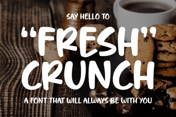 Fresh Crunch: A Hand-Drawn Typeface for Editorial Design