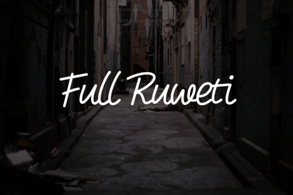 Full Ruwet: The Script Amp Typeface for Modern Web Design