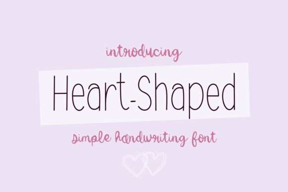 Heart-shaped Typeface: Elevating Handmade Labels and Digital Downloads