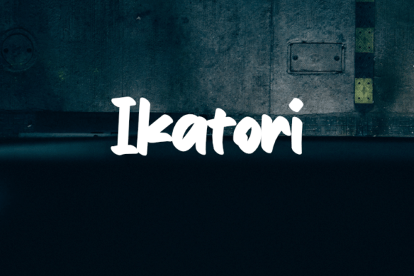 Ikatori Typeface: A Creative Script Font for Handmade Brands