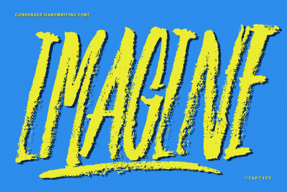 Imagine: The Condensed Brush Font for Bold Brand Identity