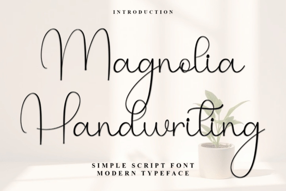 Magnolia Handwriting: A Creative Typeface for Warm Editorial Design