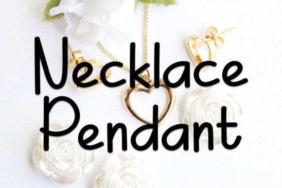 Necklace Pendant: Elevating Web Design with Elegant Handwritten Typography