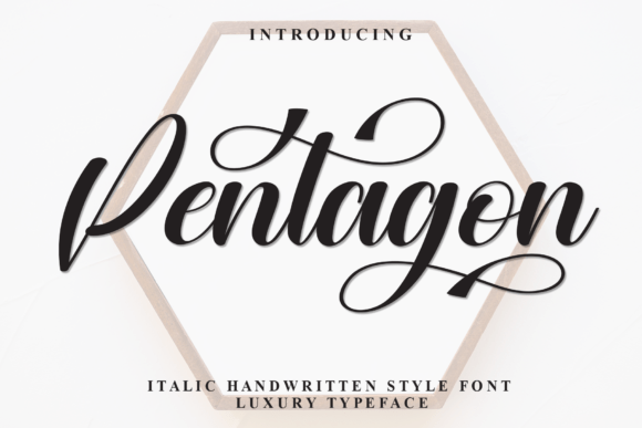 Pentagon: A Modern Script Font for Digital Branding