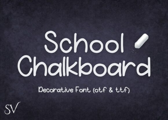 School Chalkboard: The Handwritten Font for Crafters and Sellers