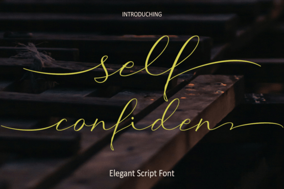 Self Confident: A Modern Script Font for Editorial Design