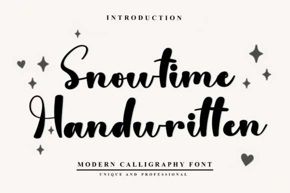 Snowtime Handwritten: A Frosty Touch for Brand Identity