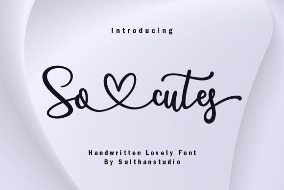 Socutes: A Whimsical Handwritten Typeface for Editorial Design