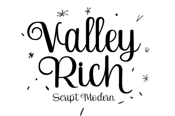 Valley Rich: A Modern Script Font for Handmade Brands