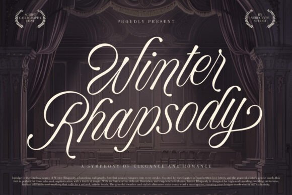Winter Rhapsody: A Delicate Handwritten Typeface for Elegant Crafts